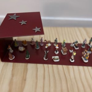 Rouge brique (GM) / Santons Marie-Hélène Mats pour calendrier (Pastorale)