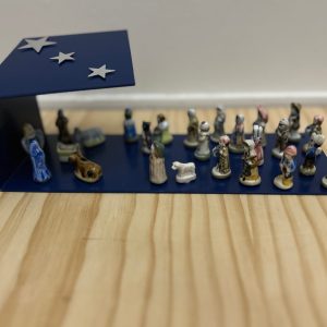 Bleu Saphir (GM) / 25 santons Sibylle pour calendrier