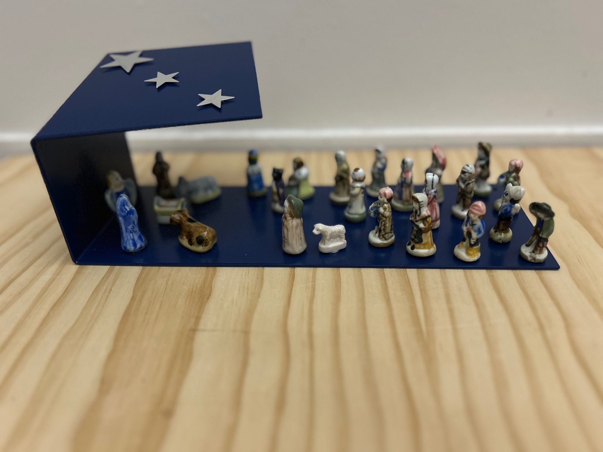 Bleu Saphir (GM) / 25 santons Sibylle pour calendrier